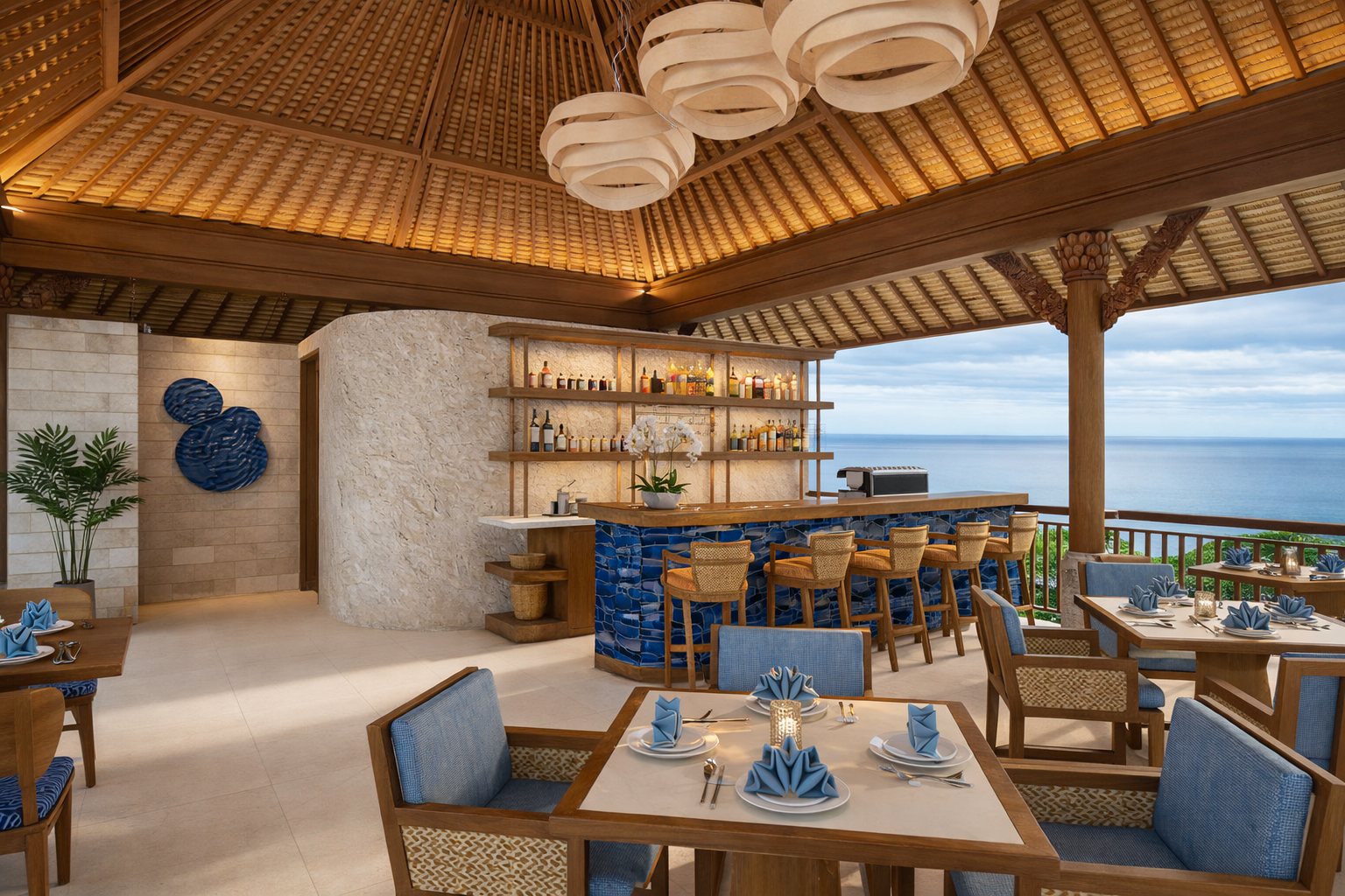 Restaurant and bar
